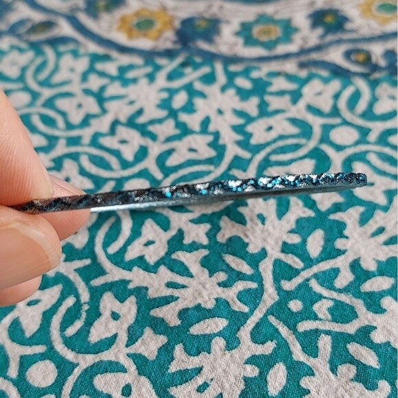 Set of 4 Blue & Silver Bangle Bracelets - Picture 4 of 6